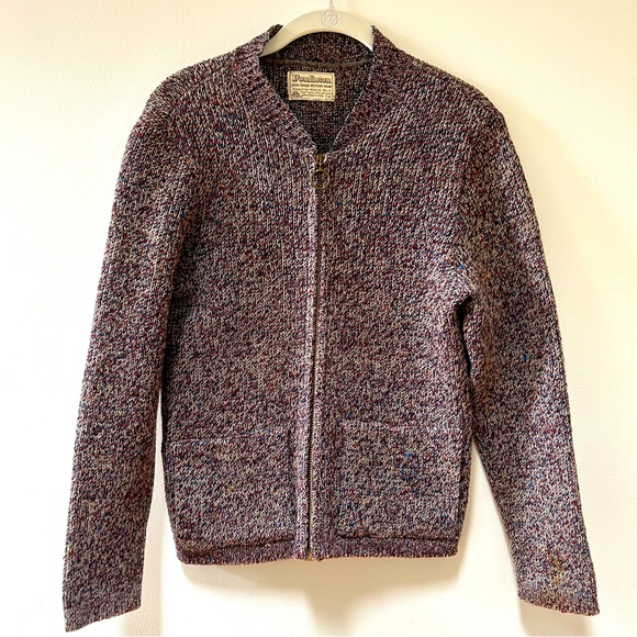 Vintage early 70s Pendleton Wool Sweater Small - Picture 1 of 7